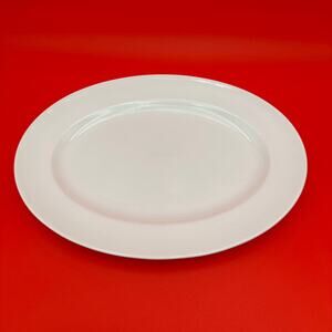 Wedgwood White (Bone) Oval Serving Platter 15 Inch Turkey Bone China